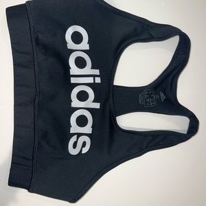 black adidas sports bra size S